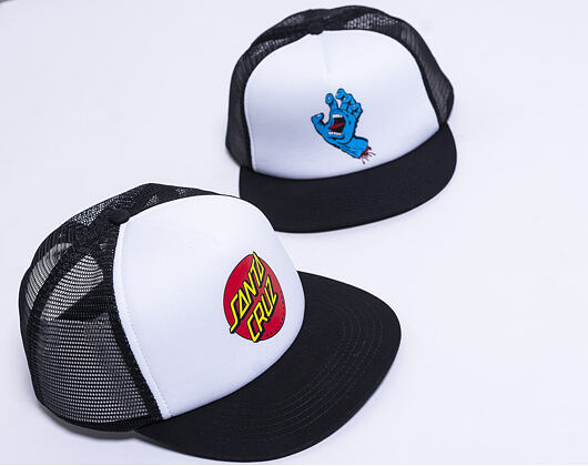 Santa Cruz Classic Hand Mesh Cap White/Black