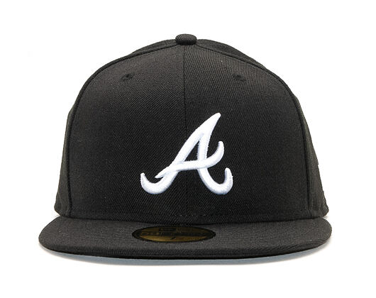New Era 59FIFTY MLB Basic Atlanta Braves Fitted Black / White Cap
