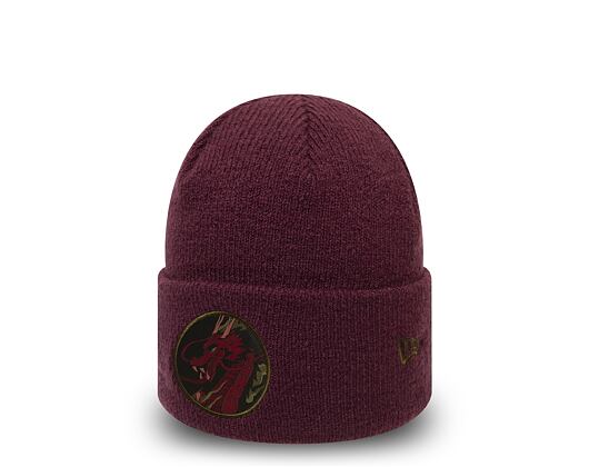 New Era Element Cuff Knit Maroon Winter Beanie