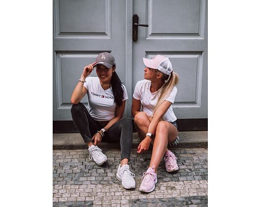 New Era Jersey Essential Los Angeles Dodgers 9FORTY Grey Heather/Khaki Strapback Womens Cap