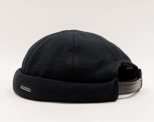 Stetson Cotton Knit Black 8811101 Docker Cap