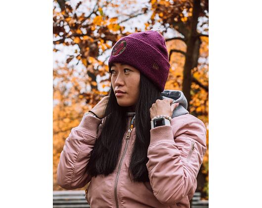 New Era Element Cuff Knit Maroon Winter Beanie