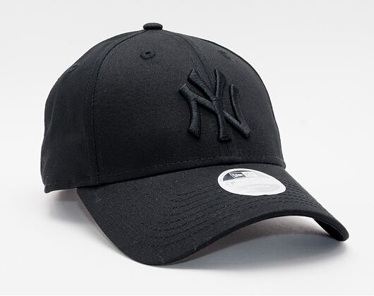 New Era 9FORTY Womens MLB Essential wmns New York Yankees Strapback Black / Black Womens Cap