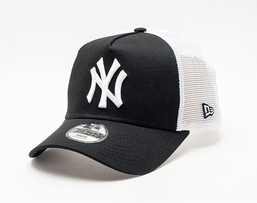 New Era 9FORTY Clean Trucker New York Yankees Black / White Snapback Kids Cap
