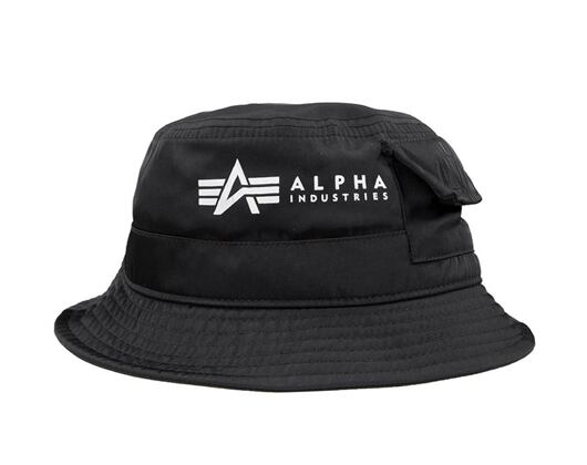 Alpha Industries Utility Bucket Hat 116911 Black / White