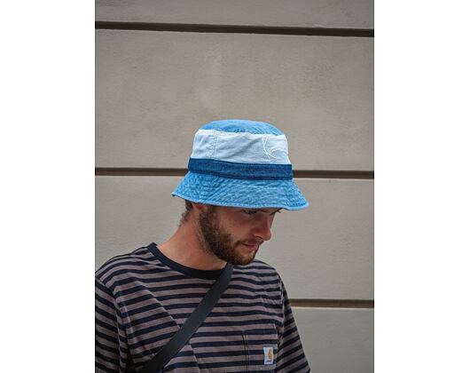 Karl Kani KK Signature Block Denim Bucket Hat Blue 7115093