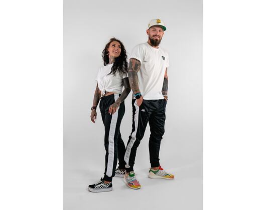 Kappa 222 BANDA WRASTORIA Slim Black/White/Grey Womens Sweatpants