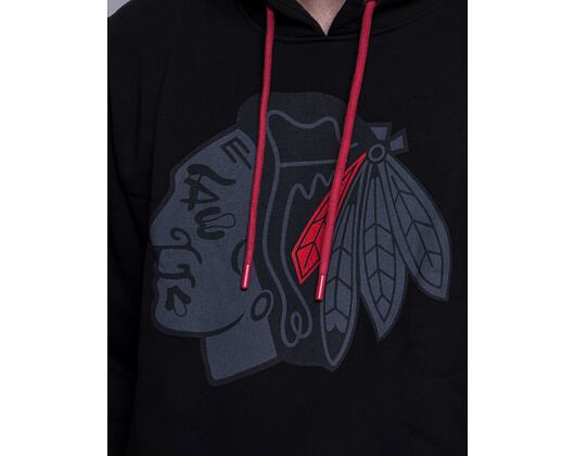 '47 Brand NHL Chicago Blackhawks Imprint Burnside Hood Jet Black Hoody