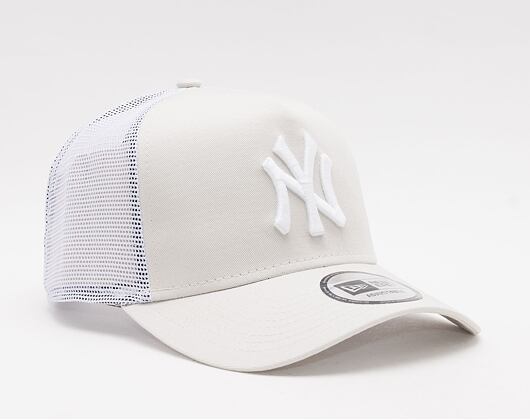 New Era 9FORTY Trucker MLB League Essential New York Yankees Satin / White Cap