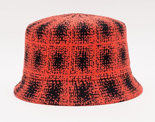 Kangol Grunge Plaid Bin K3548-BC017 Black/Cherry Glow Bucket Hat