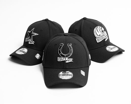 New Era 39THIRTY NFL22 Sideline Indianapolis Colts Black / White Cap