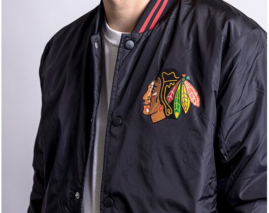 '47 Brand NHL Chicago Blackhawks Core Poly Fill '47 Drift Track Jacket Jet Black