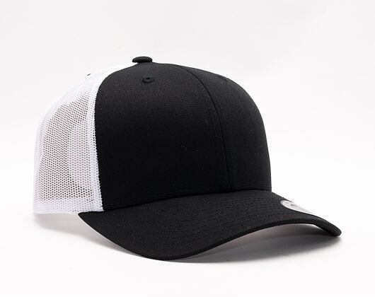 Yupoong Retro Trucker 2-Tone Blk/Wht Cap