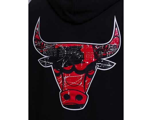 New Era Infill Team Logo Oversized Hoody Chicago Bulls Black / Red