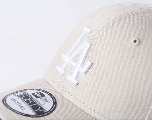 New Era 9FORTY MLB League Essential Los Angeles Dodgers Stone / Optic White Cap