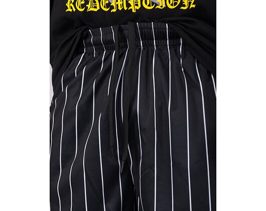 Karl Kani Small Signature Pinstripe Mesh Shorts black/white