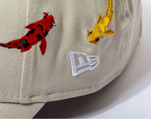 Kšiltovka New Era 9FORTY MLB Koi Fish Los Angeles Dodgers Stone / Optic White