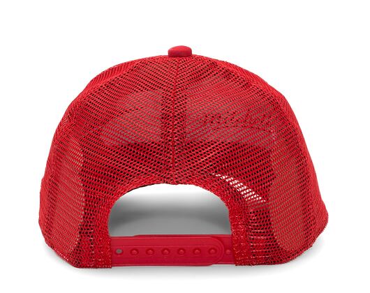 Dětská kšiltovka New Era 9FORTY Kids A-Frame Trucker Oval Red / White