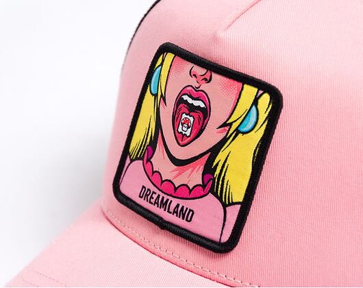 Kšiltovka Capslab Trucker - Dreamland - Shrooms - Pink