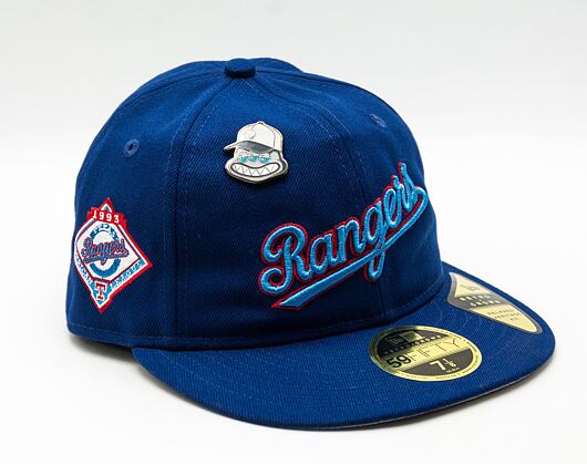 Kšiltovka New Era 59FIFTY MLB Coops Pin Retro Crown Texas Rangers Cooperstown Team Color