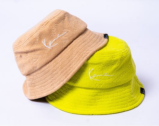Klobouk Karl Kani Signature Frottee Bucket Hat green