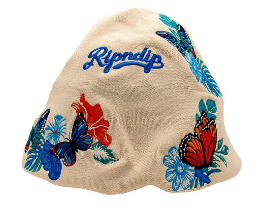 Klobouk Rip N Dip Los Ripndip Crochet Bucket Hat (Off White)