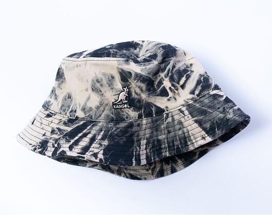 Klobouk Kangol Tie Dye Bucket Bleached Black