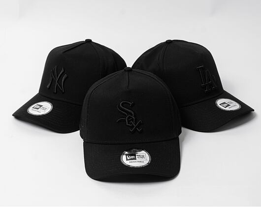 Kšiltovka New Era - 9FORTY A-Frame Monochrome - Chicago White Sox - Black