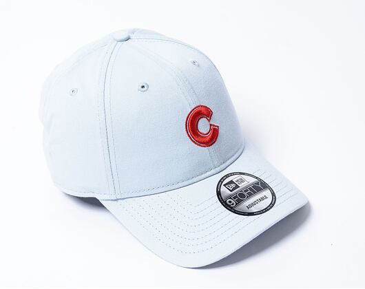 Kšiltovka New Era - 9FORTY Summer Washed - Chicago Cubs - Pastel Blue / Scarlet