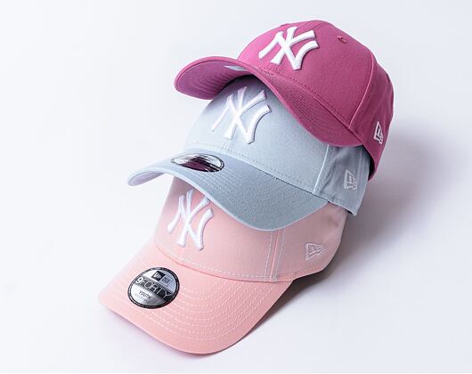 Dětská Kšiltovka New Era - 9FORTY League Essential - NY Yankees - Pink / White