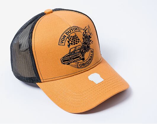 Kšiltovka Von Dutch Tampa Trucker Cotton Twill Camel/Black
