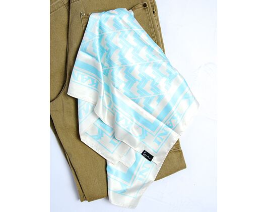 Šátek Karl Kani OG AOP Satin Scarf sand/light blue