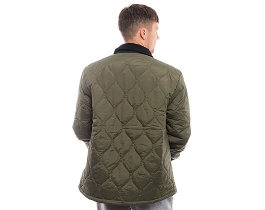 Bunda New Era - Quilted Coaches Jacket - New Olive / White