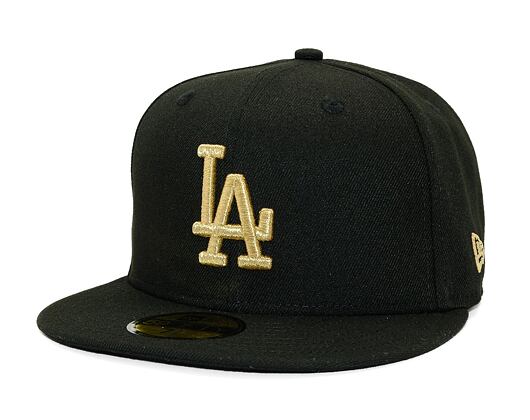 Kšiltovka New Era - 59FIFTY MLB Coops Metallic - LA Dodgers - Black / Gold