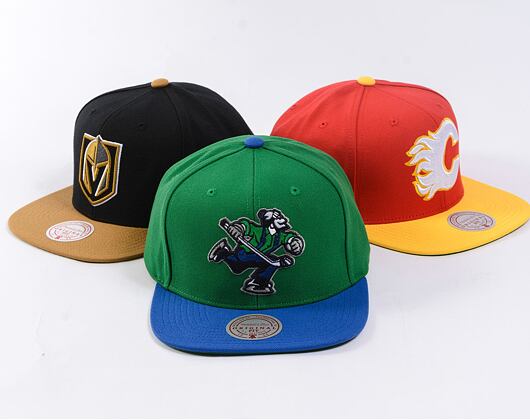 Kšiltovka Mitchell & Ness - Team 2 Tone 2.0 Snapback - Vancouver Canucks - Green/Navy