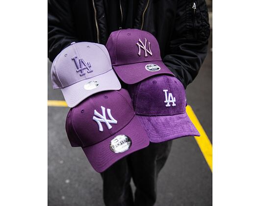 Kšiltovka New Era - 9FORTY MLB League Essential - NY Yankees - Purple / White