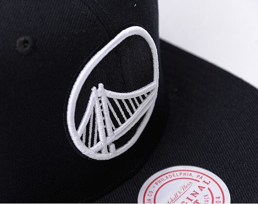 Kšiltovka Mitchell & Ness - Evergreen Black/White Snapback - Golden State Warriors - Black