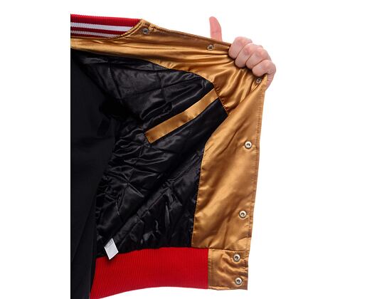 Bunda New Era - NFL Satin Bomber - San Francisco 49ers - BRZ / Scarlet