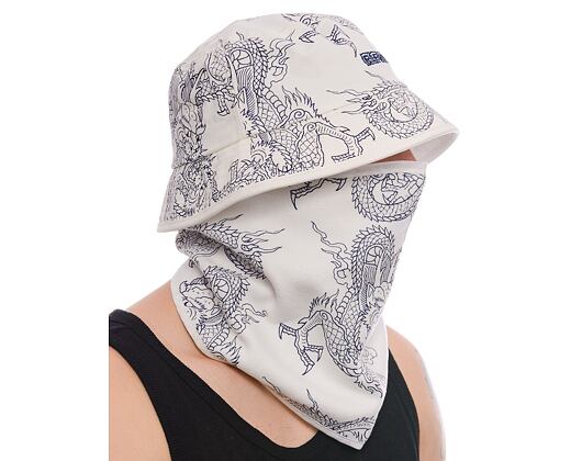 Klobouk-Kukla Rip N Dip - Haku Face Mask Bucket Hat (Off White)