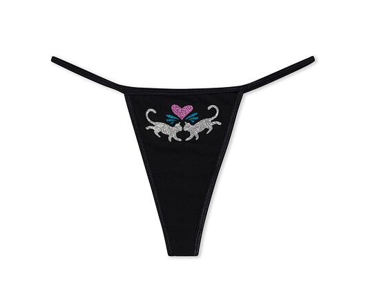 Dámské Kalhotky Rip N Dip - Hyaena Thong (Black)