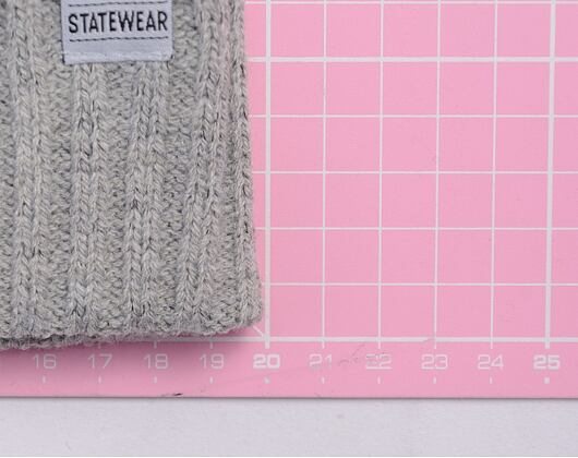 STATEWEAR Frank Beanie Light Grey Melange
