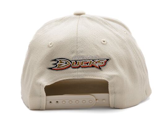 Kšiltovka Mitchell & Ness - NHL Anaheim Ducks - Classic Red - khaki
