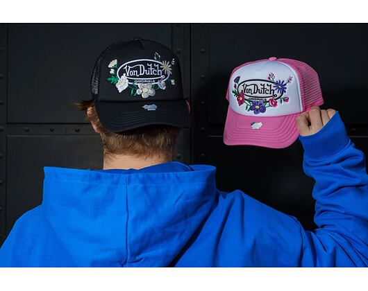 Kšiltovka Von Dutch - Trucker Flora - Caps - Polyester Foam - Black