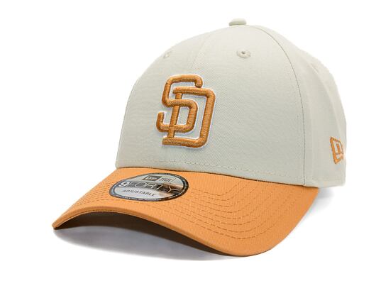 Kšiltovka New Era - MLB World Series Patch 9FORTY - San Diego Padres - Cream / Ochre