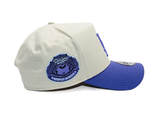 Kšiltovka New Era - MLB Cream & Patch 9FORTY A-Frame - LA Dodgers - Cream / Blue