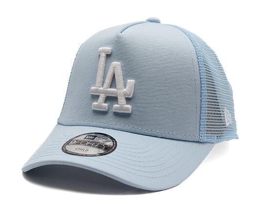 Dětská Kšiltovka New Era - MLB Essential 9FORTY Trucker - LA Dodgers - Pastel Blue / Navy