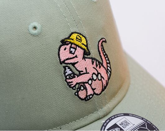 Dětská Kšiltovka New Era - Dinosaur 9FORTY - Mint Green / Pink