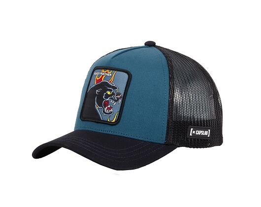 Kšiltovka Capslab - Trucker Black Panther - Night Blue