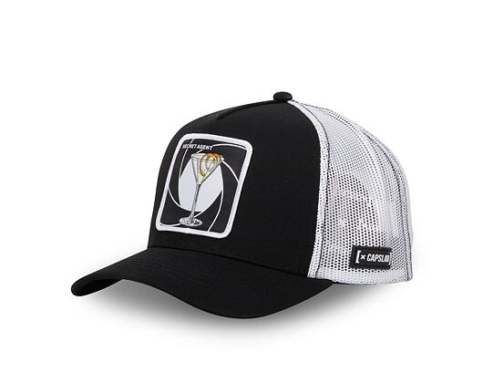 Kšiltovka Capslab - Trucker Martini - Black