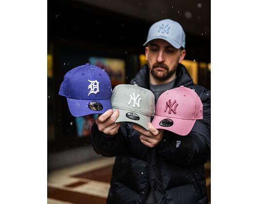 Kšiltovka New Era - MLB Essential 9FORTY - Detroit Tigers - Purple / White